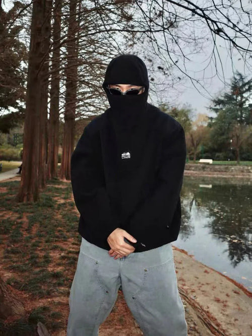 Sweat à capuche en polaire Ninja