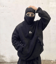 Huvtröja i Ninja fleece