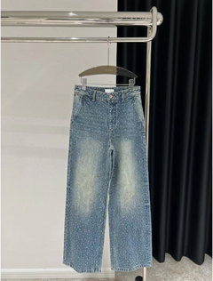 Pantalon en jean pailleté