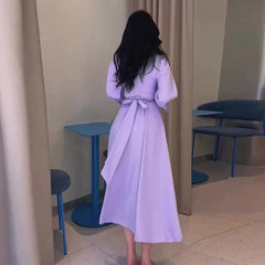 Robe glamour violette