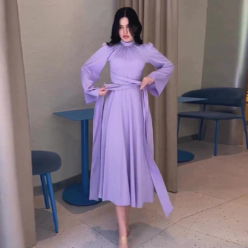 Robe glamour violette