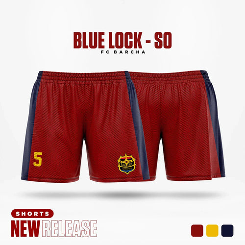 Short Blue Lock - Kit domicile du FC Barcha