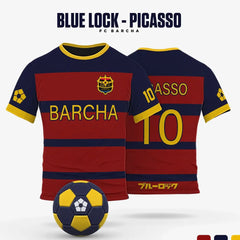 Blue Lock Jersey - FC Barcha Home Kit