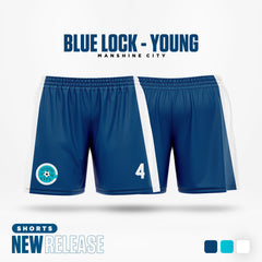 Blue Lock Shorts - Manshine City Home Kit