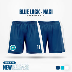 Blue Lock Shorts - Manshine City Home Kit